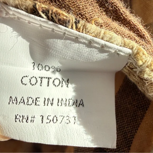 Young Threads Patchwork Cotton Jacket, Cropped, XL - Picture 7 of 9